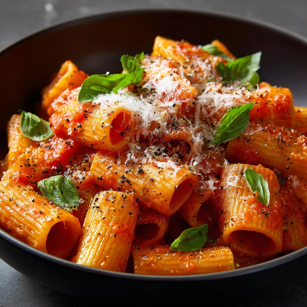 Pasta with Tomato Sauce and Vegetables Recipe - Recipe Image