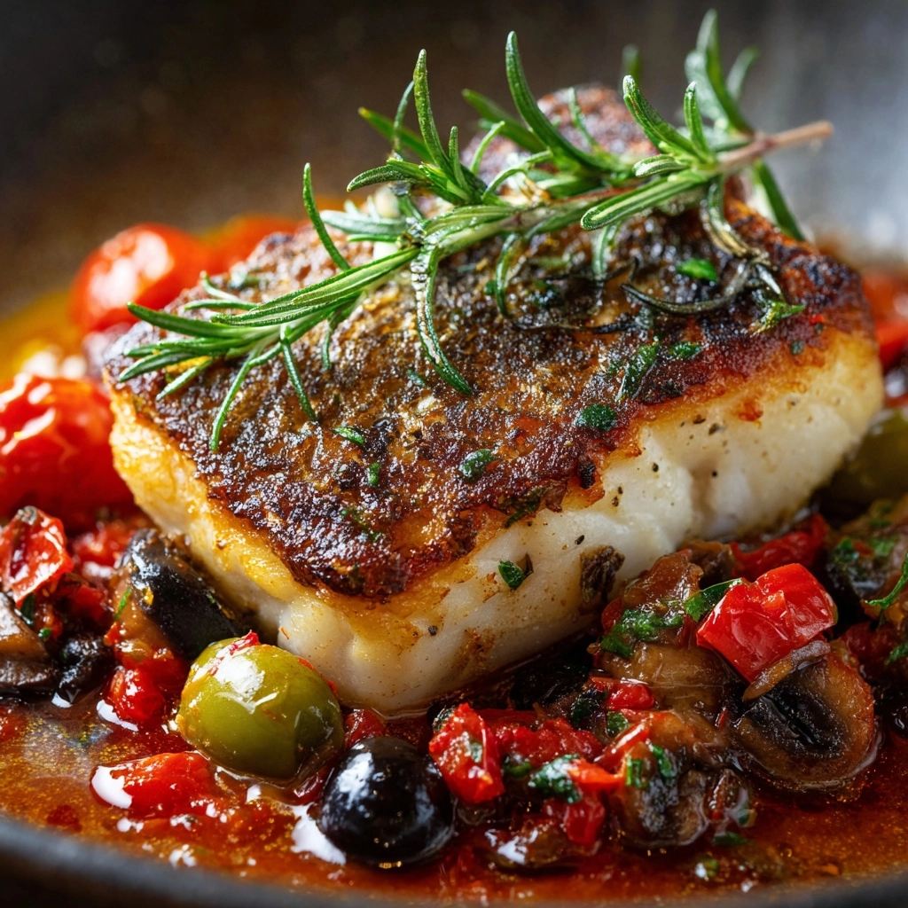 Mediterranean Baked Fish Delight Recipe - Recipe Image