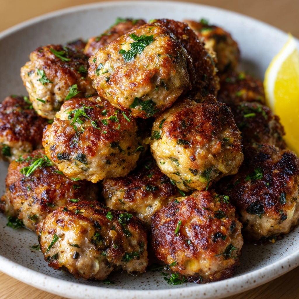 Low Carb Spinach Chicken Meatballs Recipe - Recipe Image