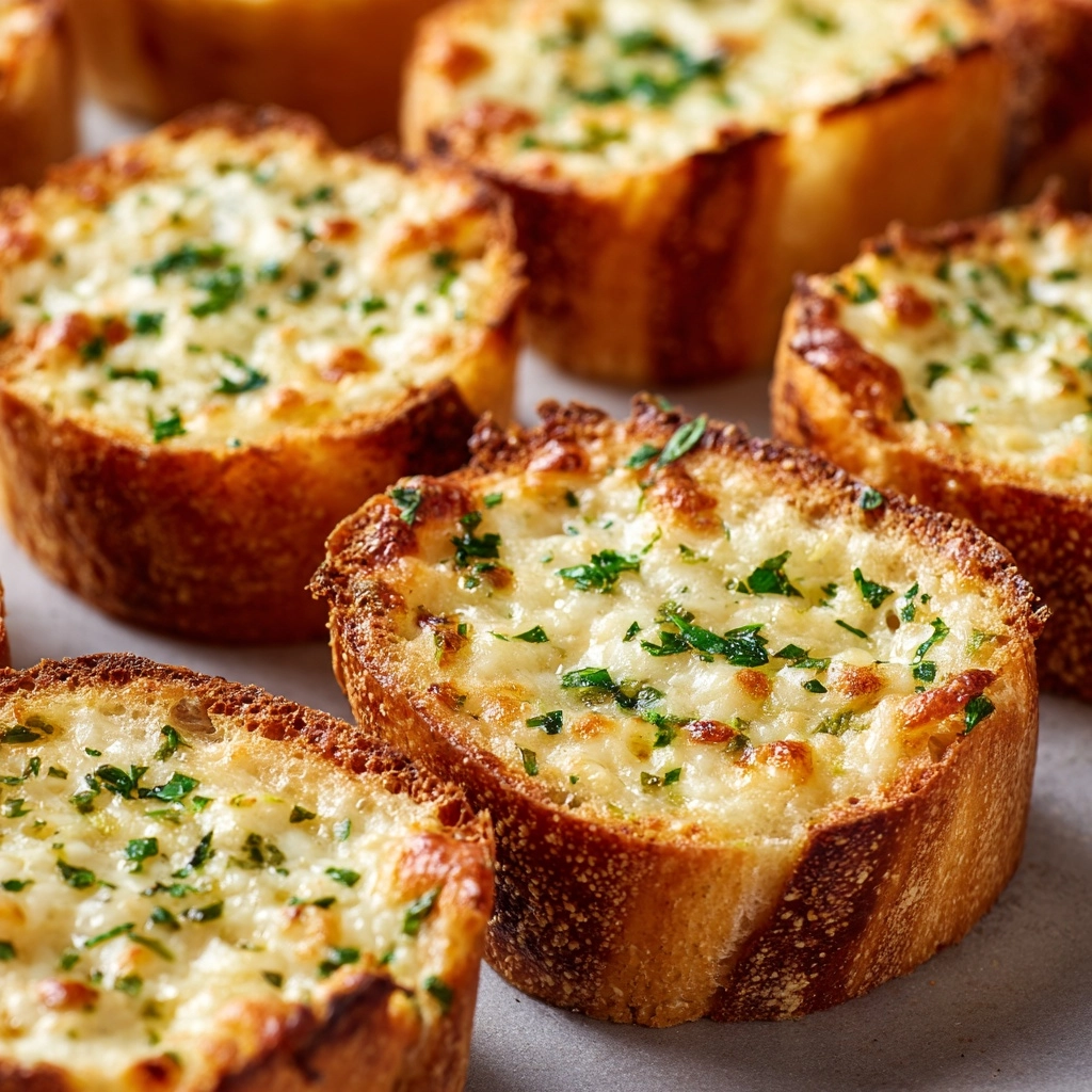 Cheesy Garlic Bread Bites Recipe - Recipe Image