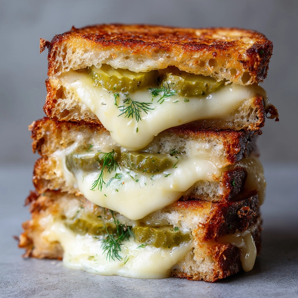 Dill Pickle Grilled Cheese Recipe - Recipe Image