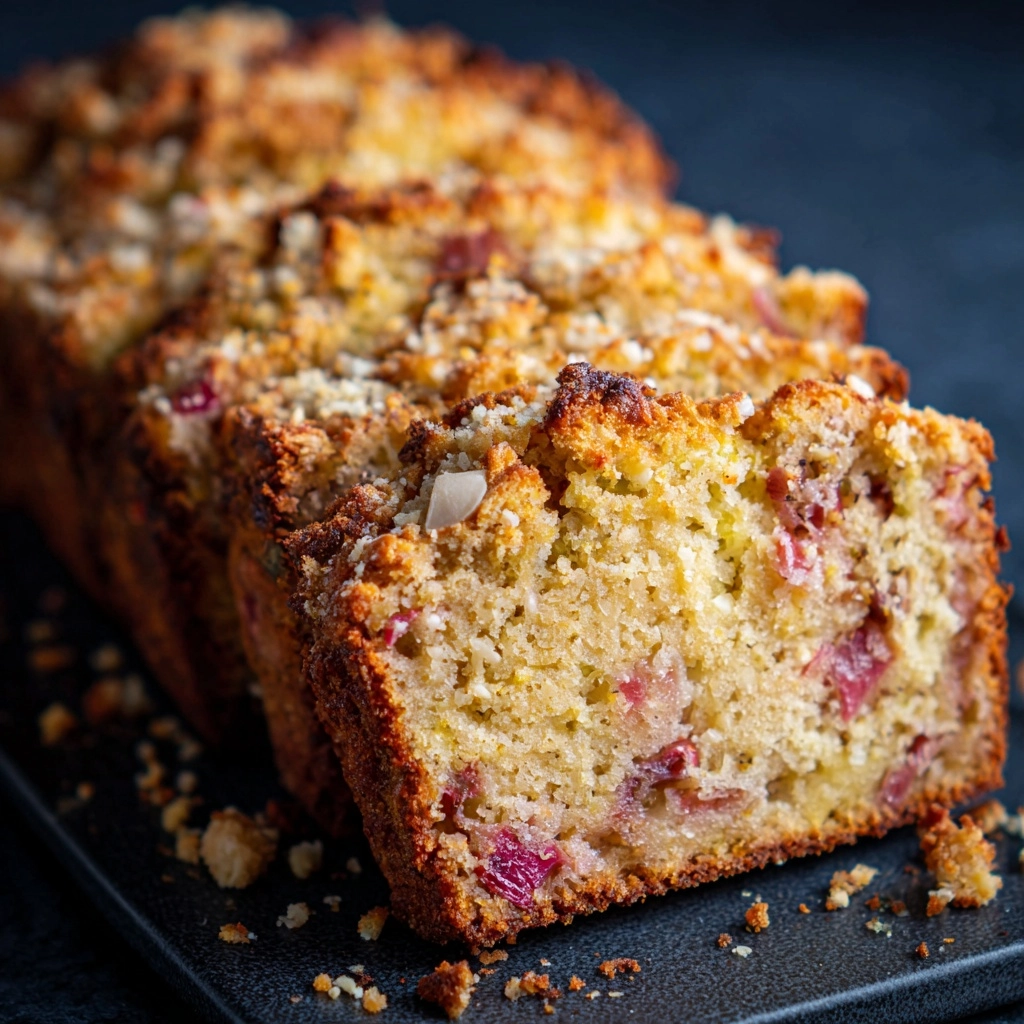 Healthy Rhubarb Bread Recipe - Recipe Image