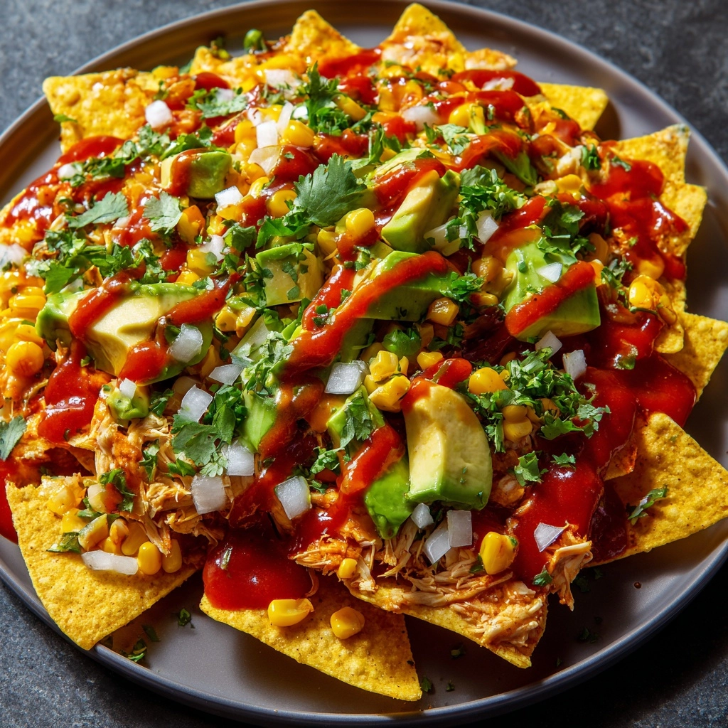 Slow Cooker Asian Pulled Chicken Nachos Recipe - Recipe Image
