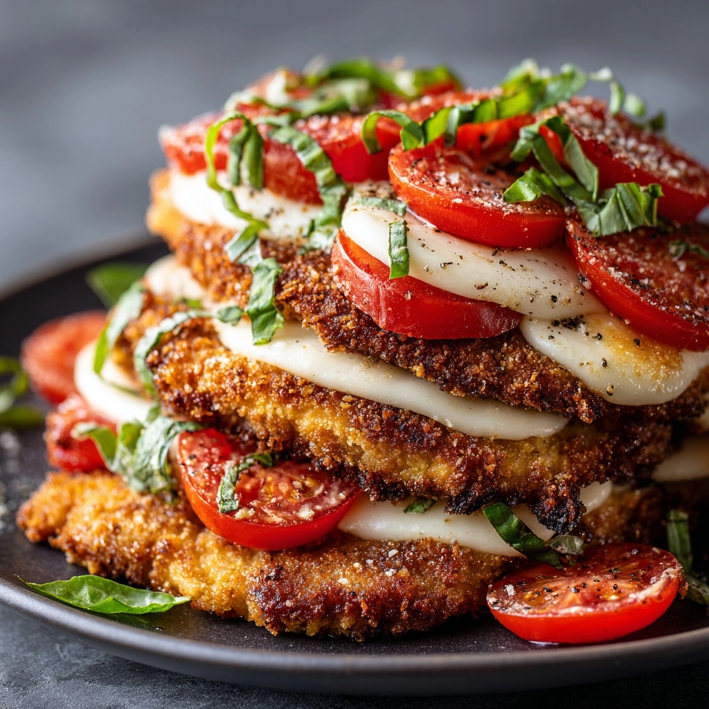 Crispy Chicken Caprese Recipe - Recipe Image