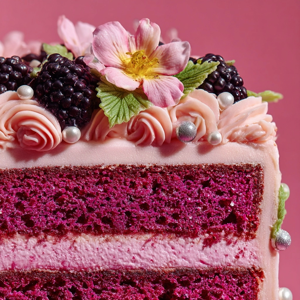Hibiscus Bliss Cake Recipe - Recipe Image