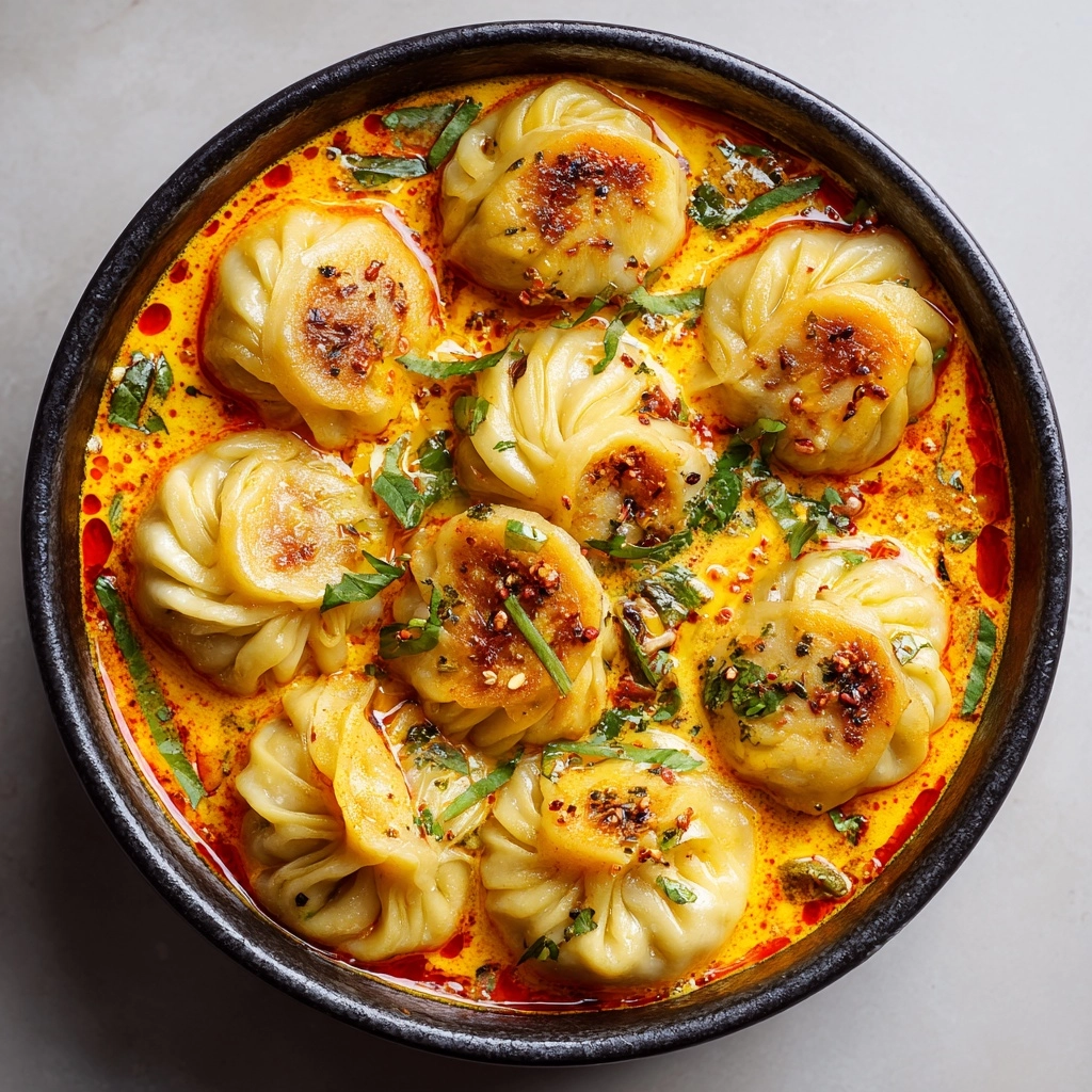 Soup Dumplings in Thai Red Curry Sauce Recipe - Recipe Image