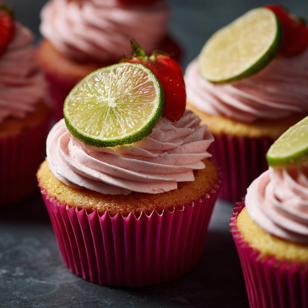 Irresistible Strawberry Mango Margarita Cupcakes Recipe - Recipe Image