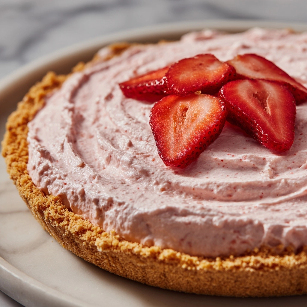 Strawberry Icebox Pie Recipe - Recipe Image