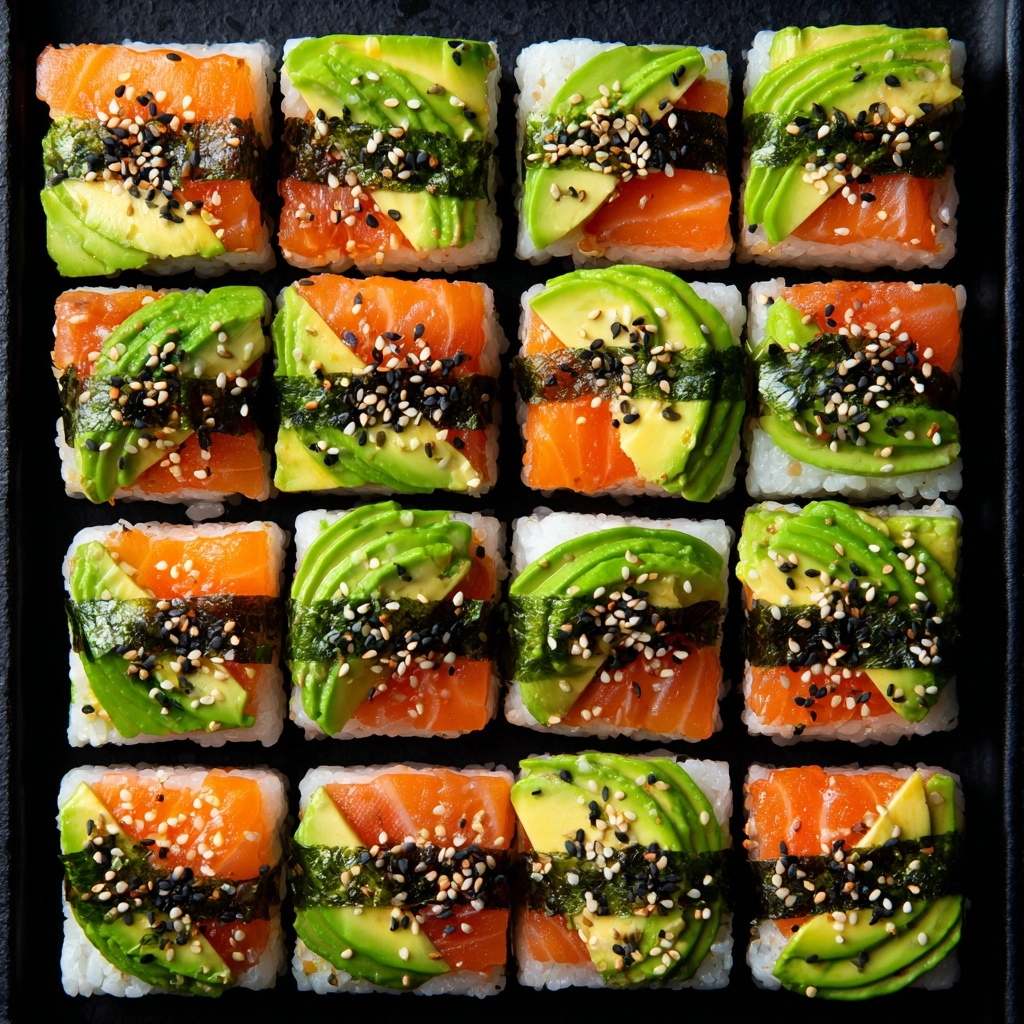 Avocado Sushi Cake Recipe - Recipe Image
