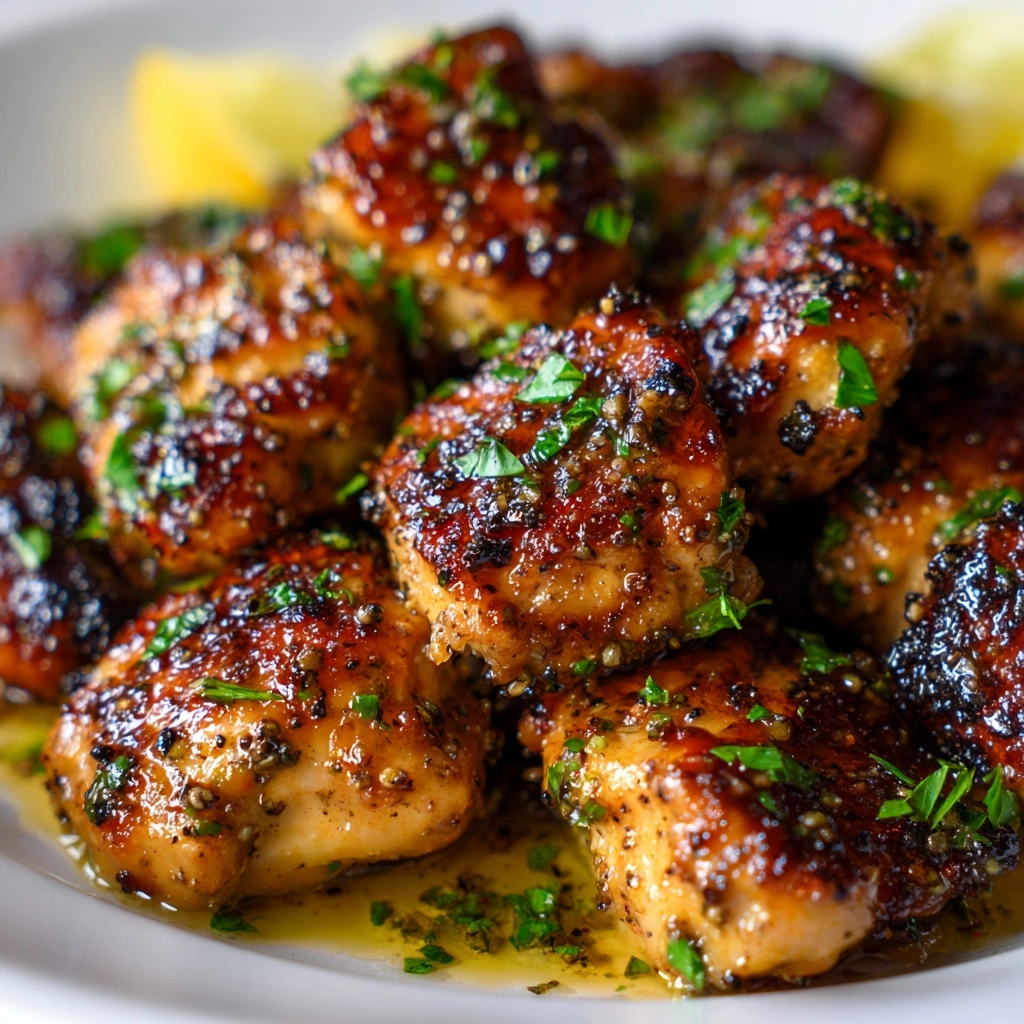Lemon Garlic Chicken Bites Recipe - Recipe Image