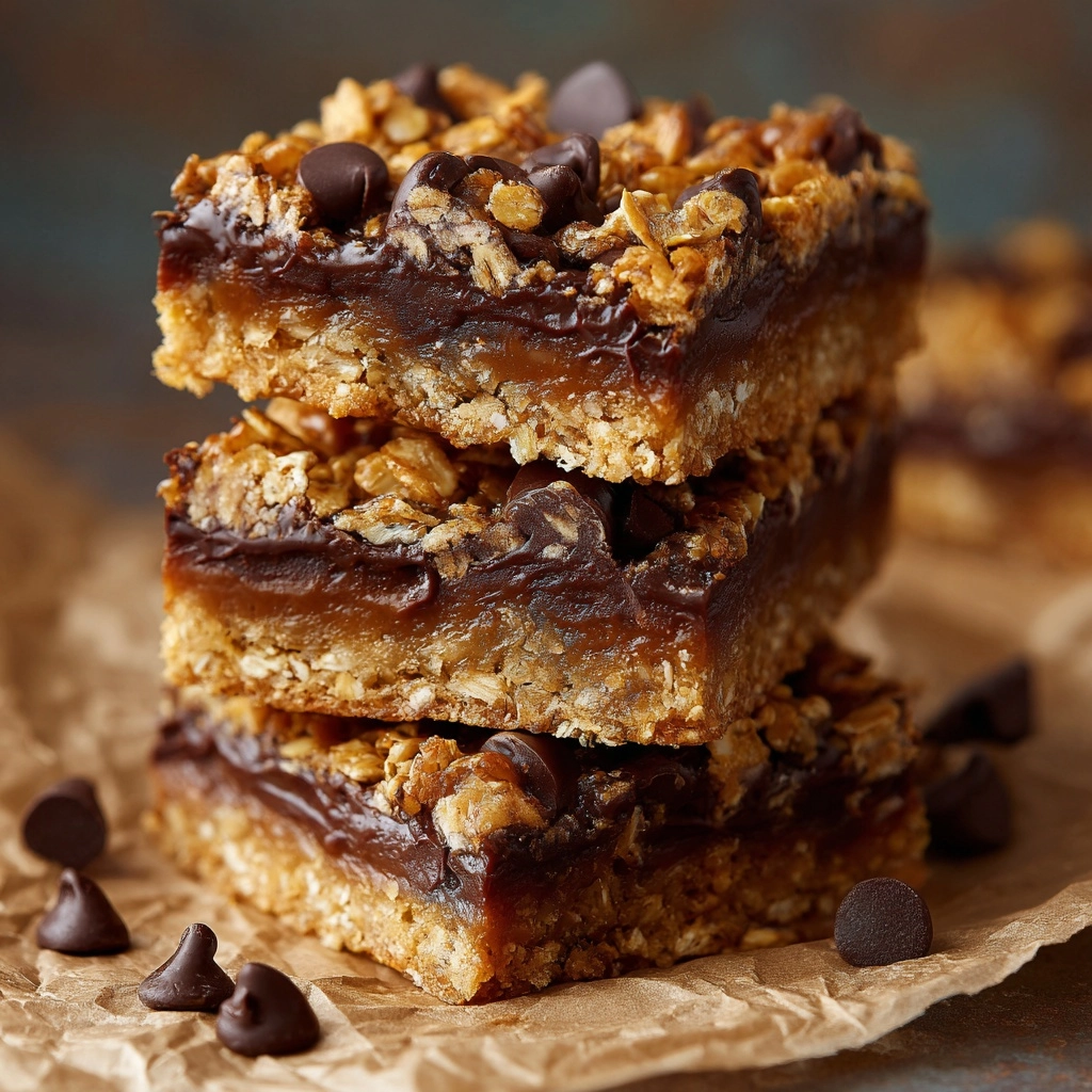 Oatmeal Fudge Bars Recipe - Recipe Image