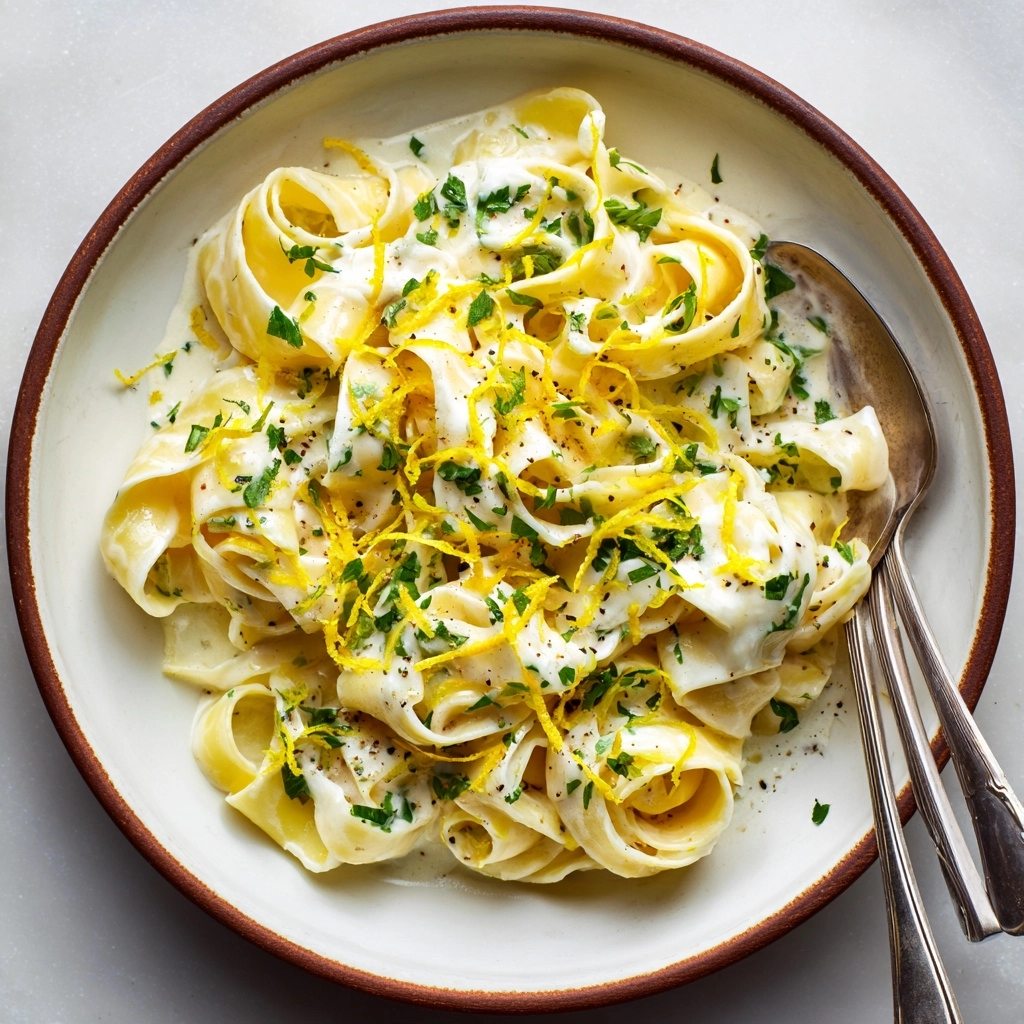 Pappardelle al Limone (Creamy Lemon Pasta) Recipe - Recipe Image