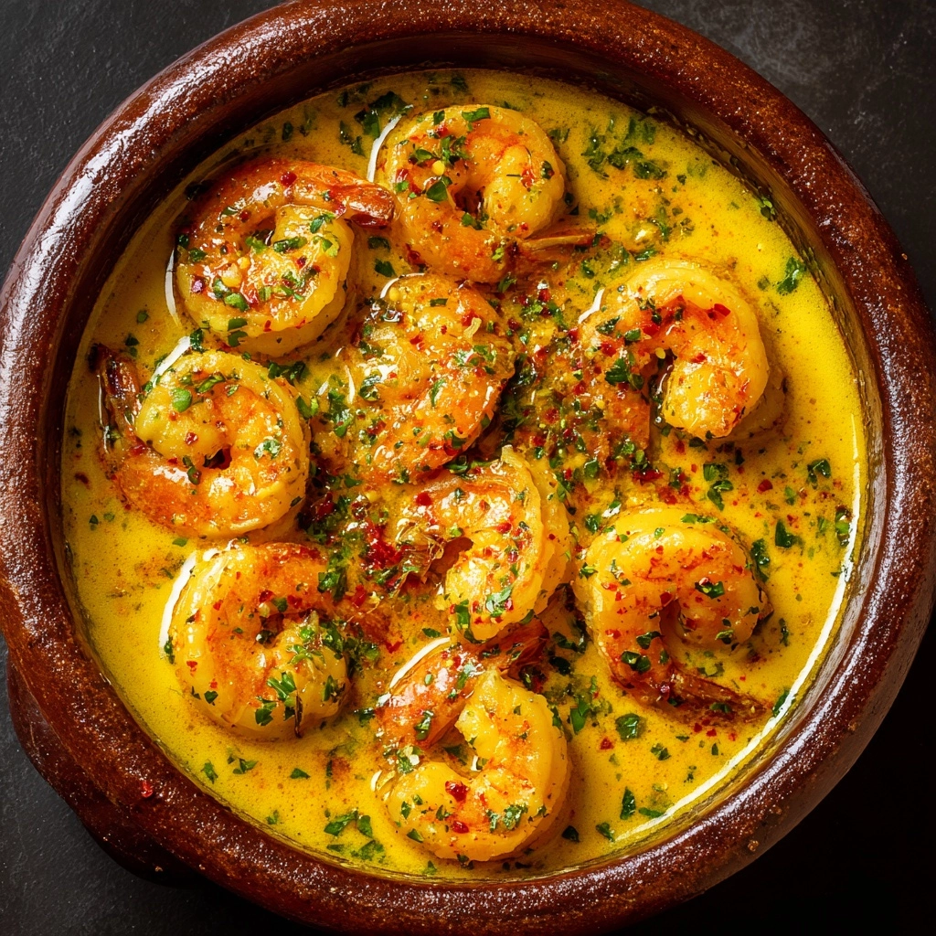 Sautéed Shrimp in Creamy Saffron Sauce Recipe - Recipe Image