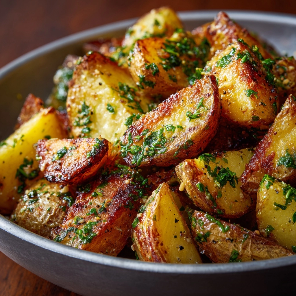 Garlic and Herb Roasted Potatoes Recipe - Recipe Image