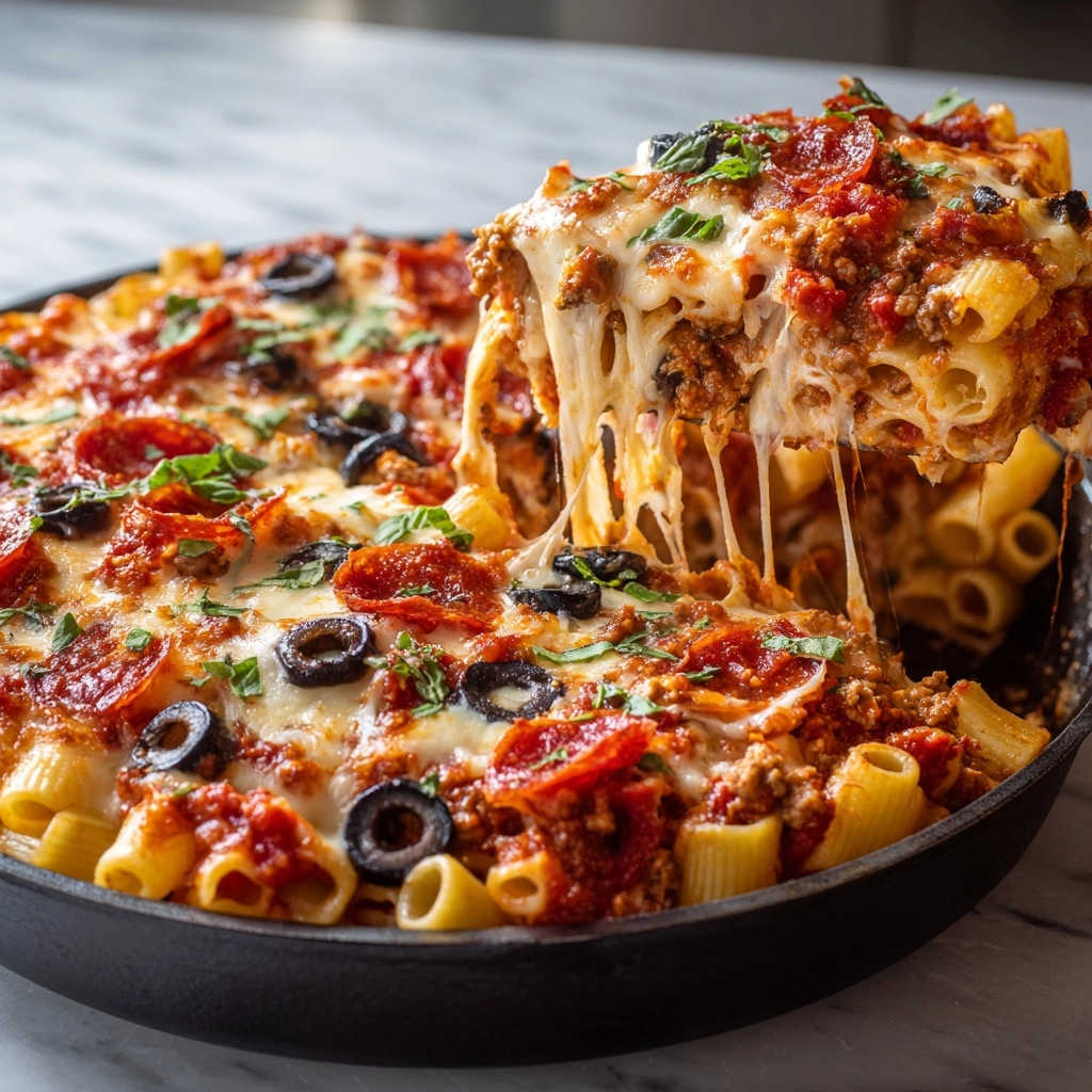 Pizza Casserole Recipe - Recipe Image