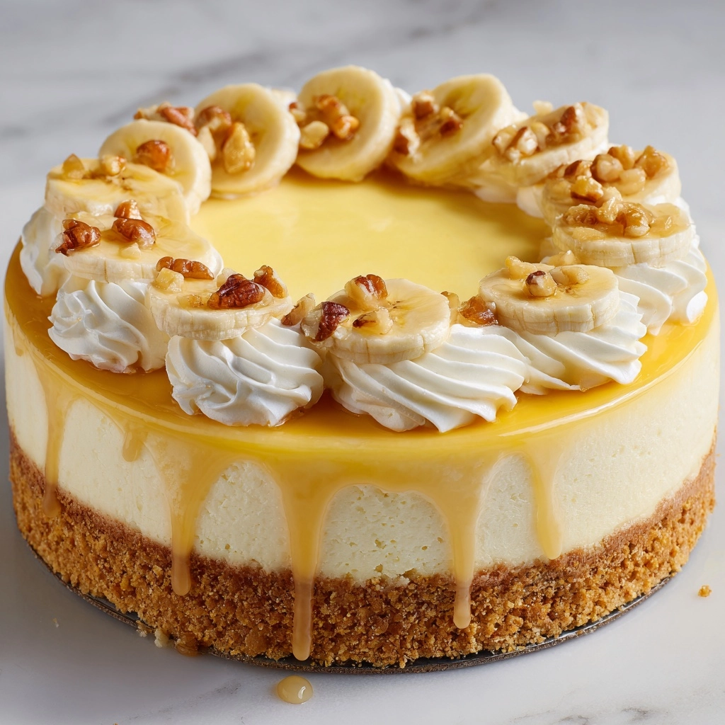 No Bake Banana Pudding Cheesecake Recipe - Recipe Image