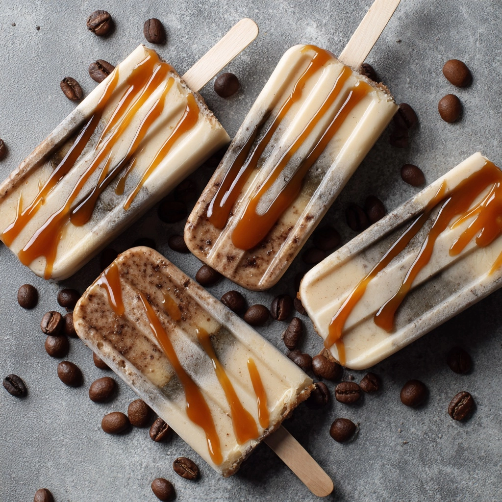 Creamy Vanilla Cold Brew Coffee Popsicles Recipe - Recipe Image
