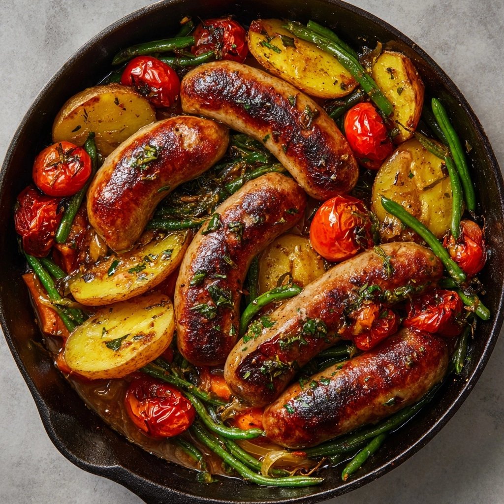 One-Pan Sausage and Vegetables Recipe - Recipe Image