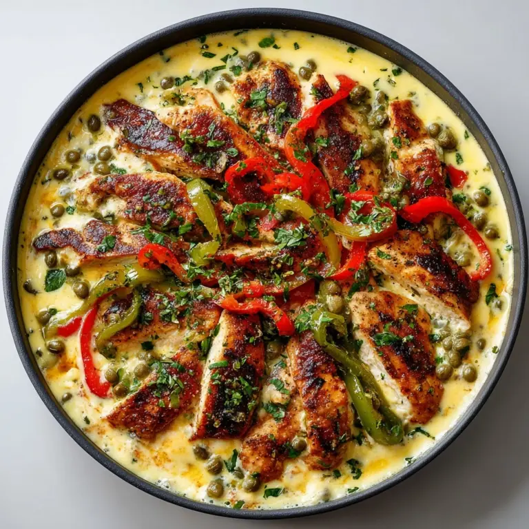 Creamy Pepperoncini Chicken Skillet Recipe