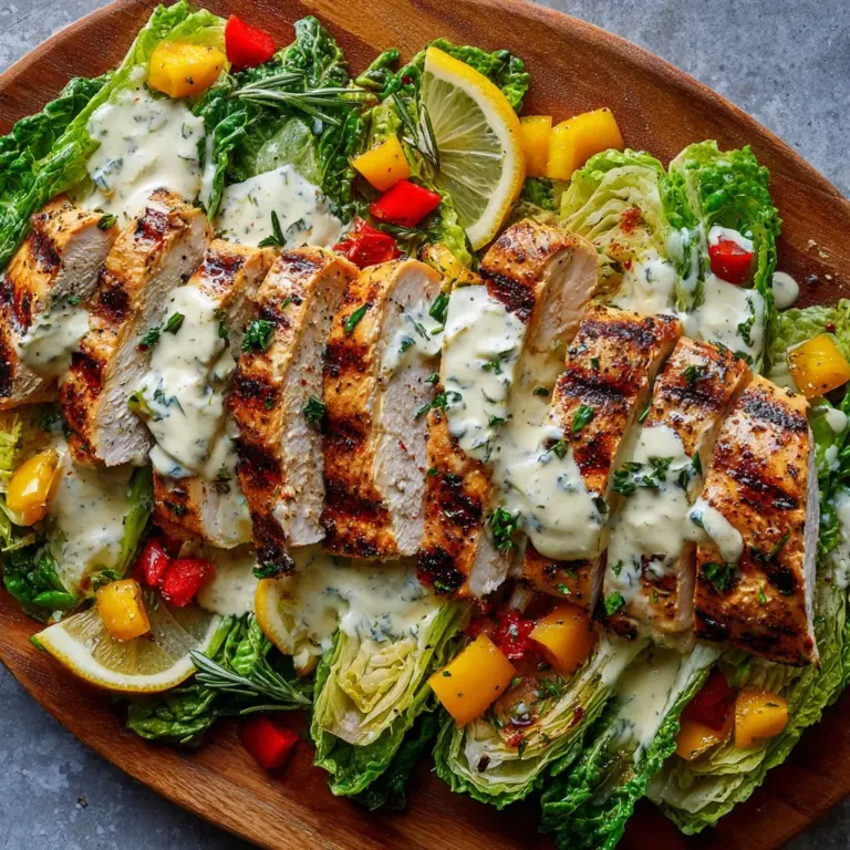 Grilled Romaine Caesar with Chicken Recipe