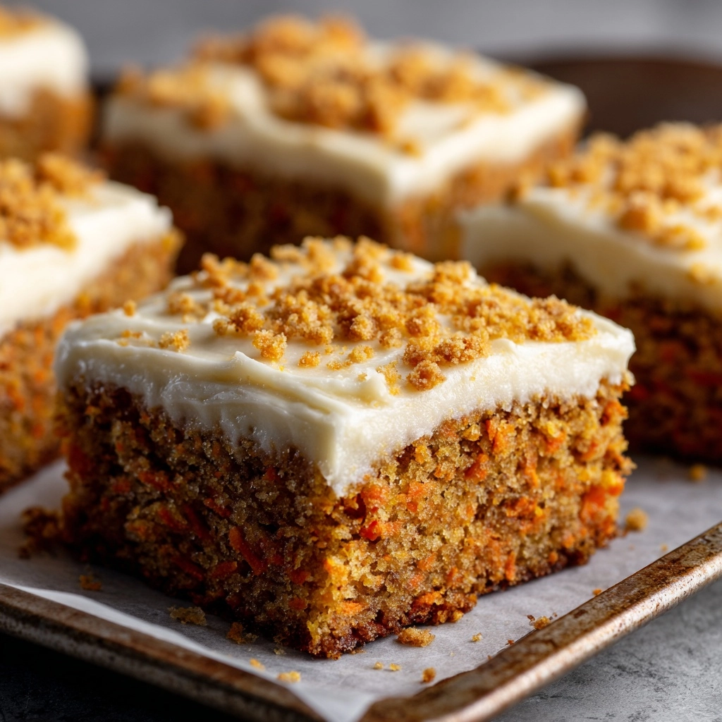 Decadent Carrot Cake Bars with Cream Cheese Frosting Recipe - Recipe Image
