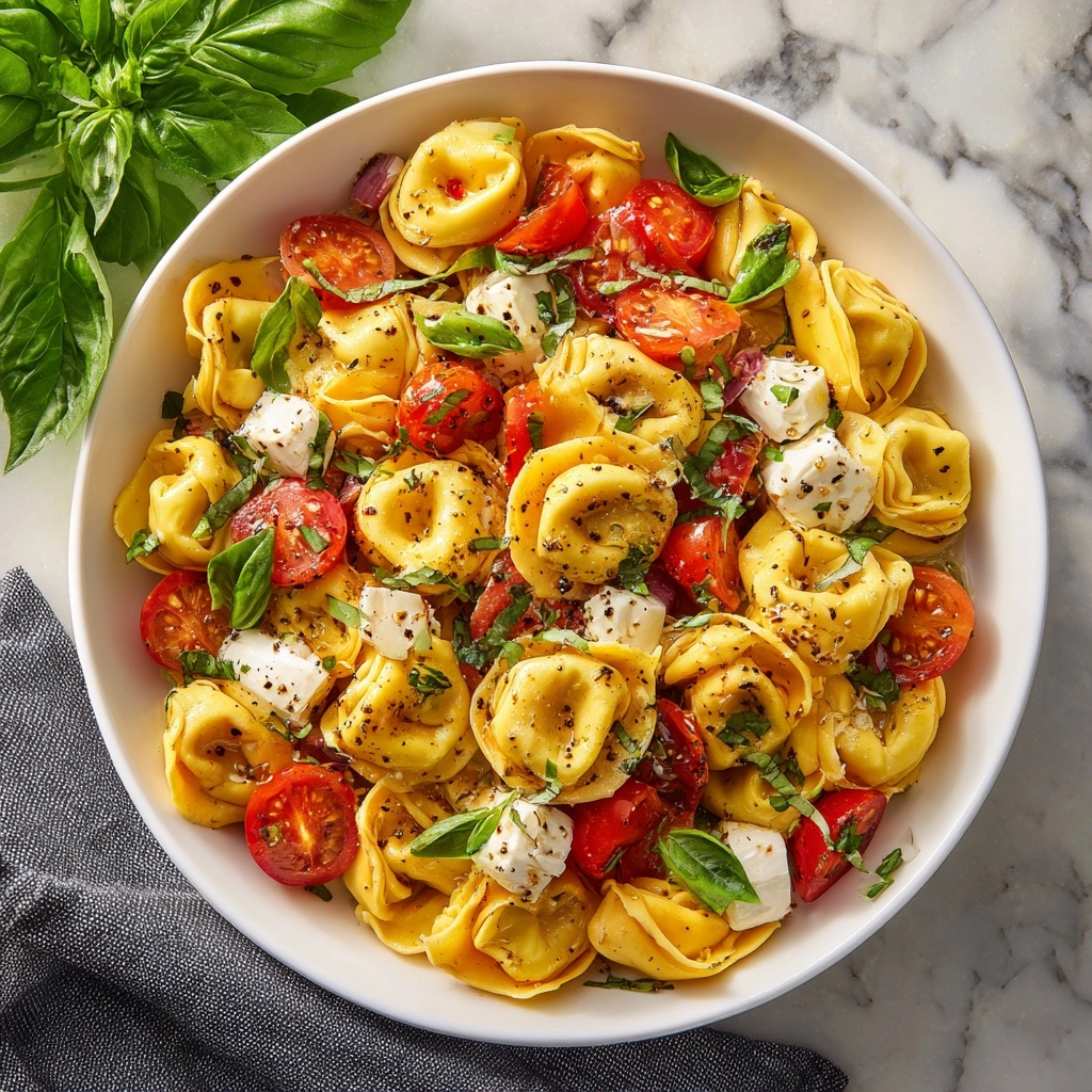 Tortellini Caprese Salad Recipe - Recipe Image