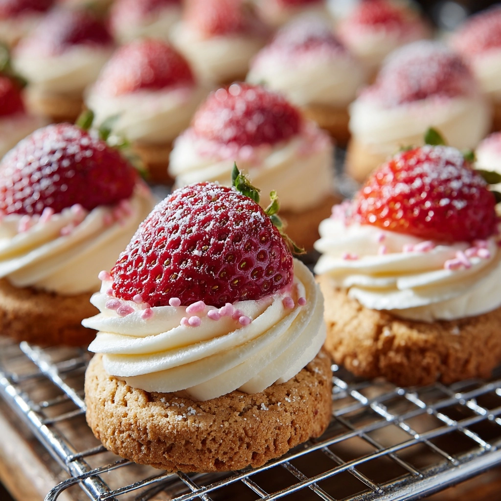 Strawberry Kiss Cookies Recipe - Recipe Image