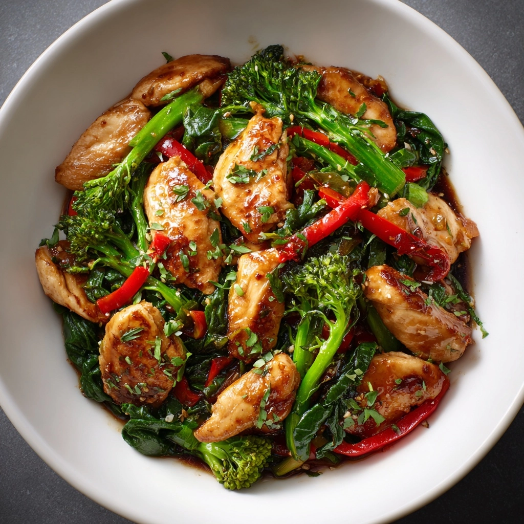 Garlic Chicken with Broccoli Recipe - Recipe Image