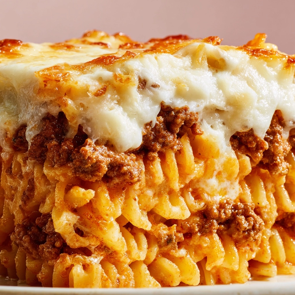 Cheesy Baked Beef Pasta Recipe - Recipe Image