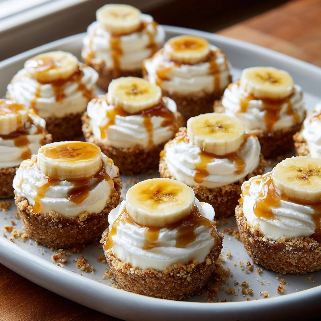 No-Bake Mini Banana Cream Pies Recipe - Recipe Image