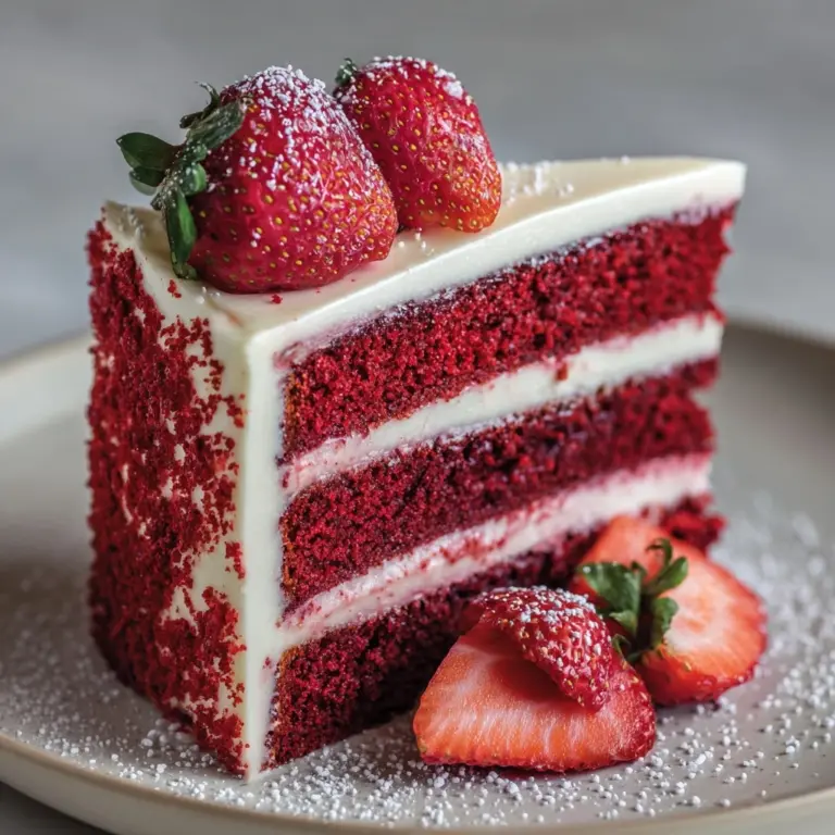 Strawberry Velvet Cake Recipe