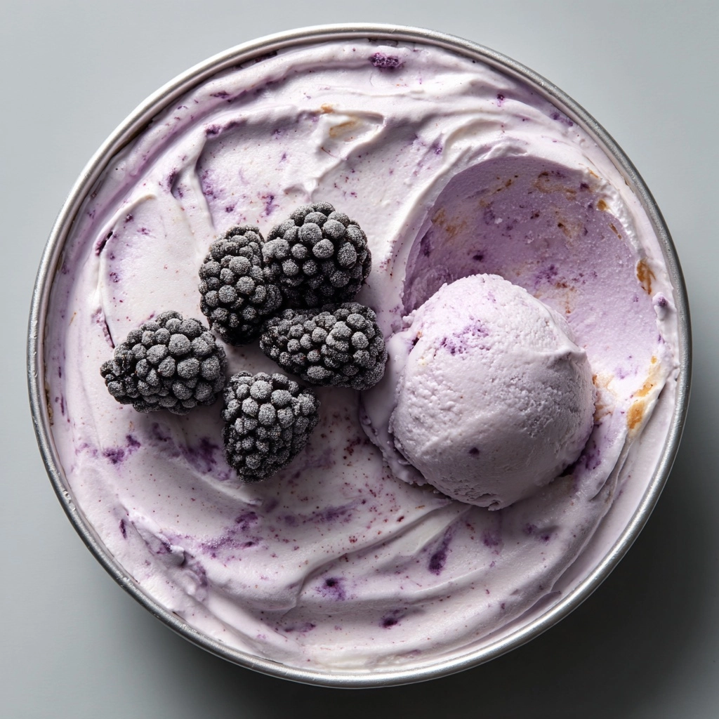 Keto Blueberry Cheesecake Protein Ice Cream Recipe - Recipe Image
