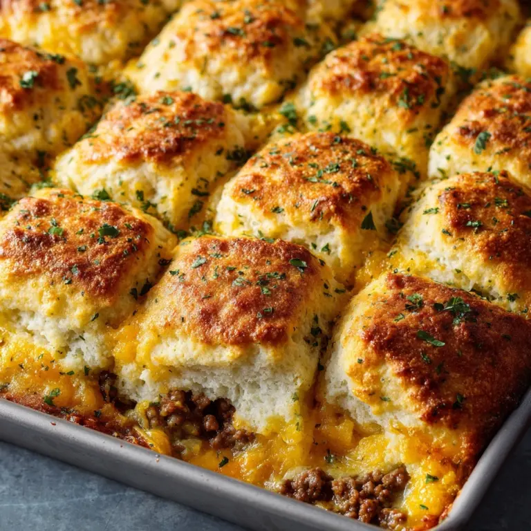 Cheddar Biscuit Breakfast Casserole Recipe