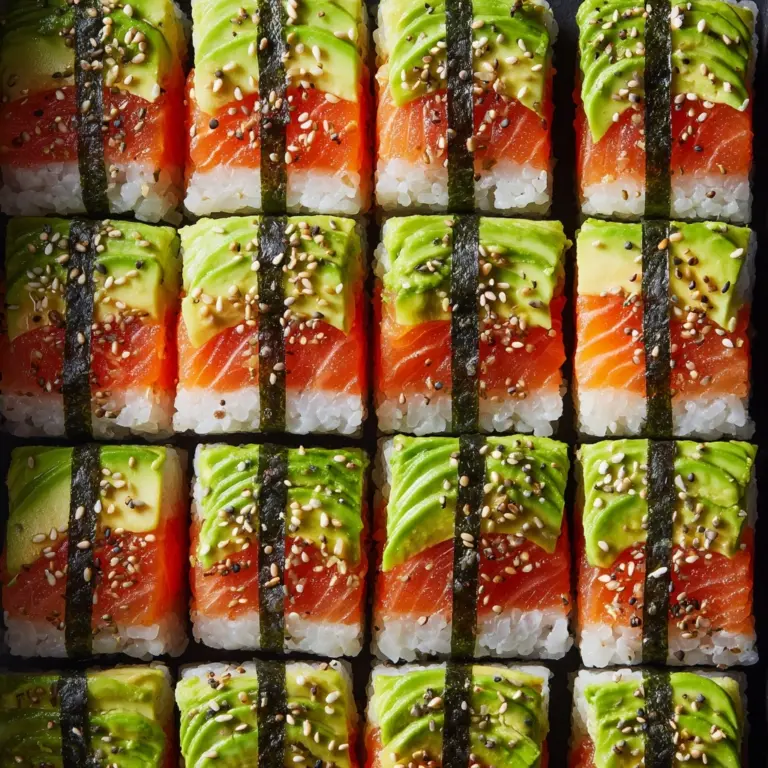 Avocado Sushi Cake Recipe