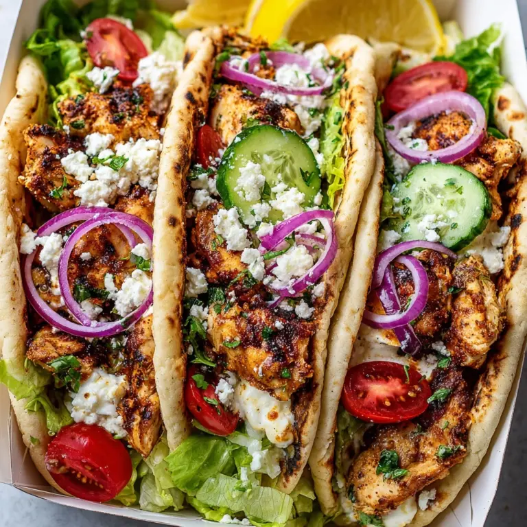 Chicken Pitas Recipe