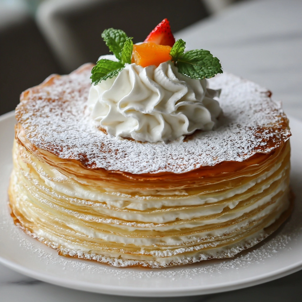 Lemon Crepe Cake (Basbousa) Recipe - Recipe Image
