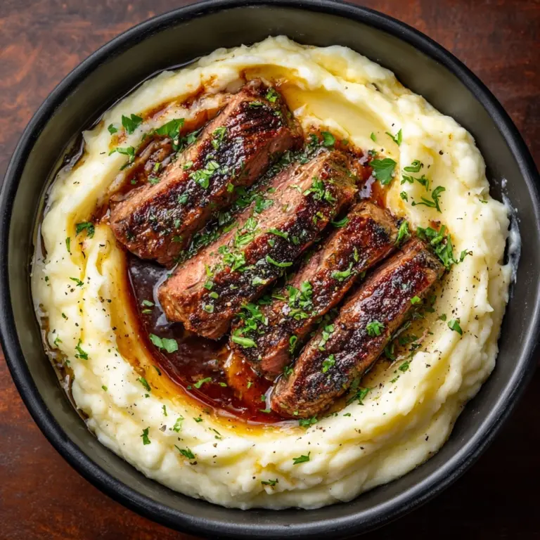 Garlic Butter Steak & Creamy Mash Recipe