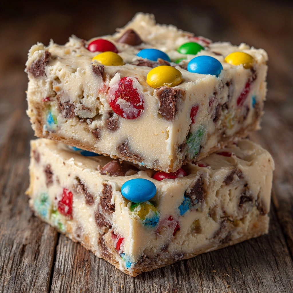 M&M Cookie Dough Fudge Recipe - Recipe Image