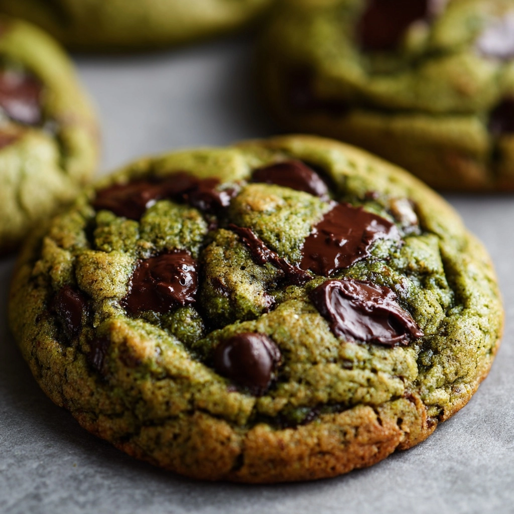 Matcha Chocolate Chip Cookies Recipe - Recipe Image