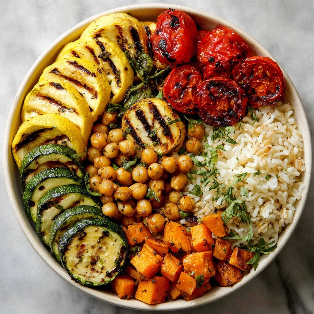 Roasted Vegetable and Brown Rice Bowl Recipe - Recipe Image