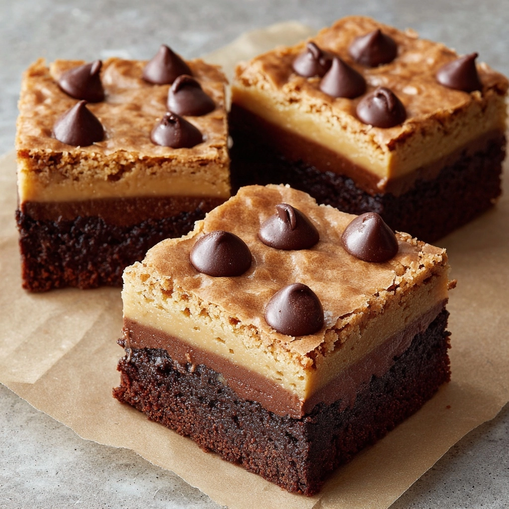 Chocolate Chip Cookie Brownies Recipe - Recipe Image