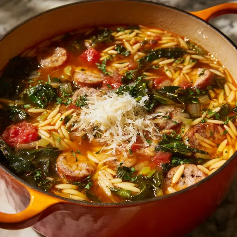 Marry Me Sausage Orzo Soup Recipe
