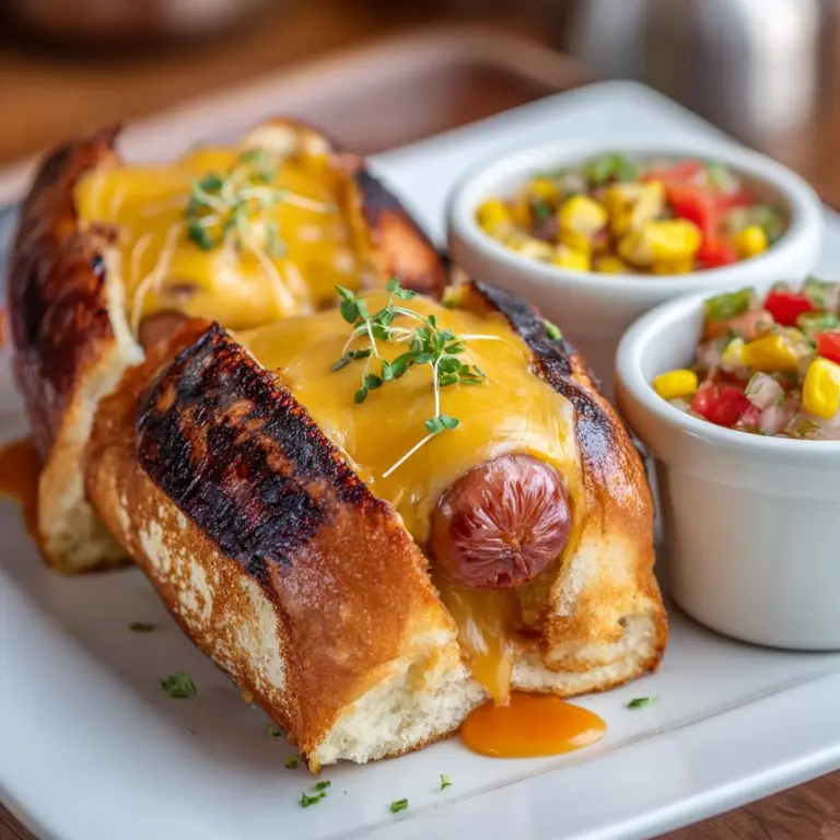 Air Fryer Grilled Cheese Hot Dogs Recipe