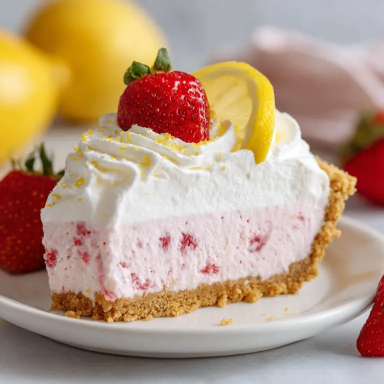 Frozen Strawberry Lemonade Pie Recipe