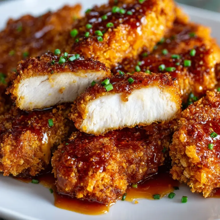 Double Crunch Honey Garlic Chicken Recipe