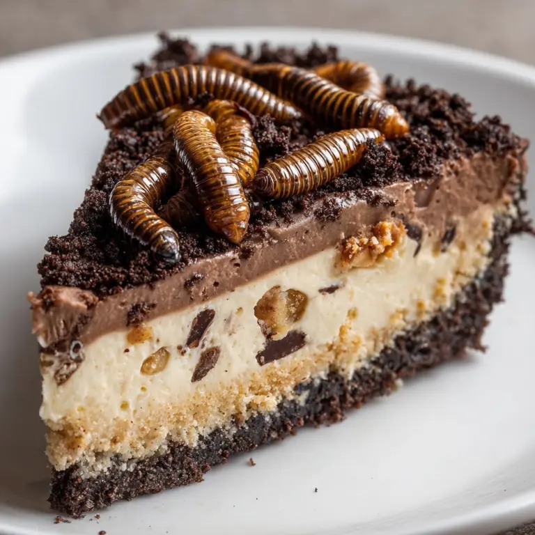Dark Chocolate Pecan “Worms in Dirt” Mousse Tart Recipe