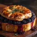 Blackberry Thyme Baked Brie En Croute Recipe