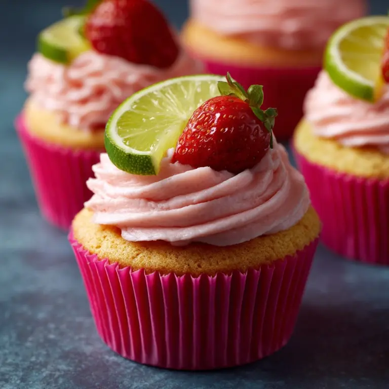 Irresistible Strawberry Mango Margarita Cupcakes Recipe