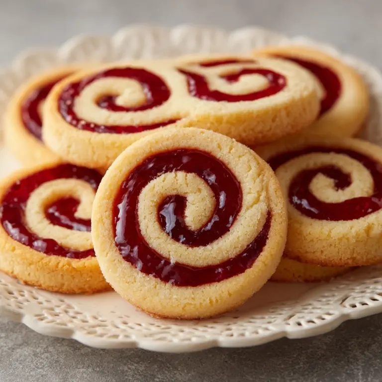 Raspberry Swirl Shortbread Cookies Recipe