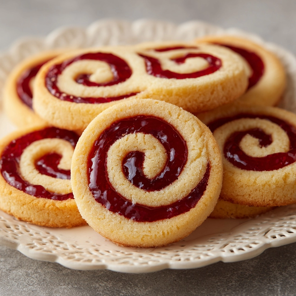 Raspberry Swirl Shortbread Cookies Recipe